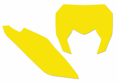 BLACKBIRD Plate Stickers Yellow Sherco SE/SE-F