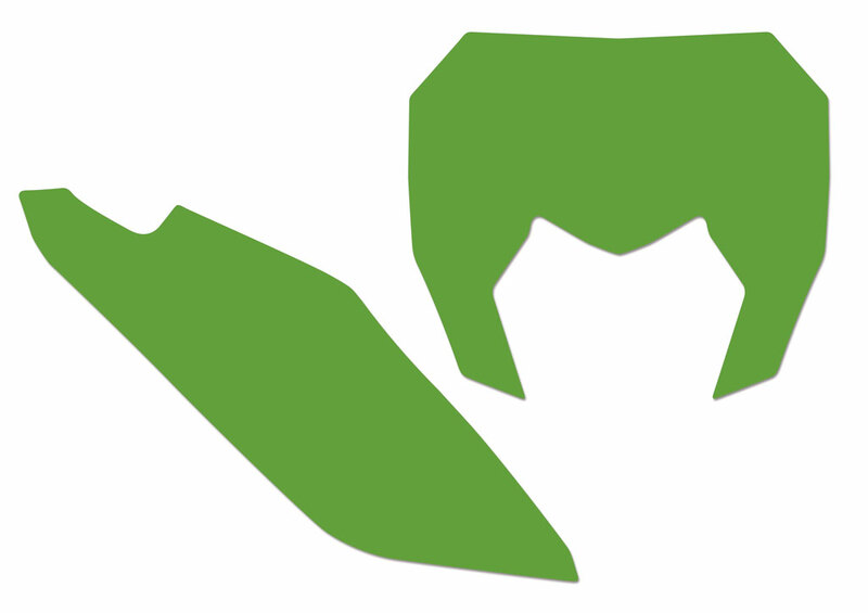 BLACKBIRD Plate Stickers Green Sherco SE/SE-F