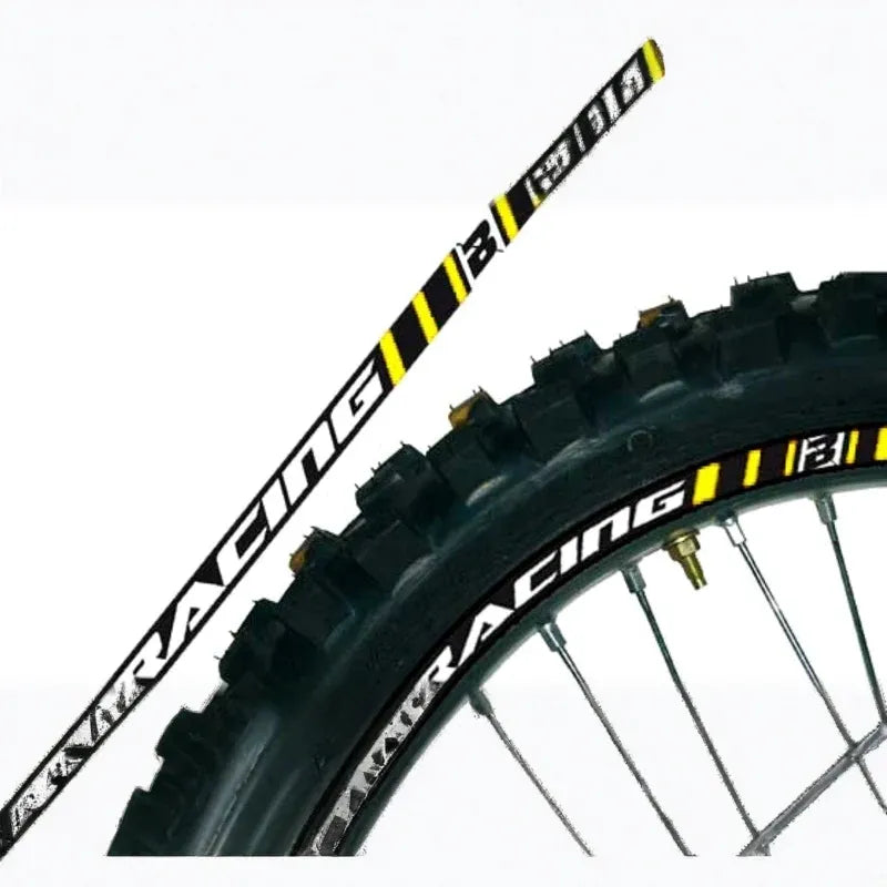 BLACKBIRD Wheel Graphic Stickers Yellow Universal