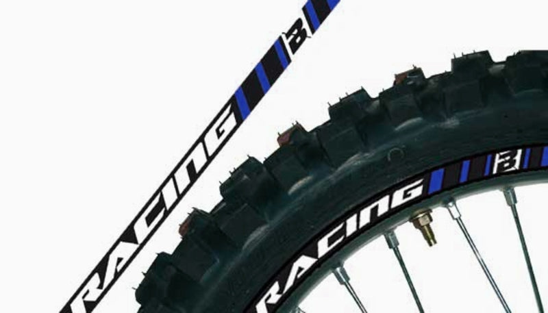 BLACKBIRD Wheel Graphic Stickers Blue Universal