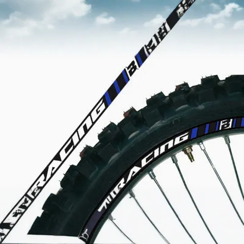 BLACKBIRD Wheel Graphic Stickers Blue Universal