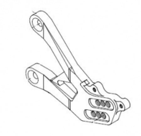 LighTech Right Bracket for Rearset Black Yamaha YZF-R1
