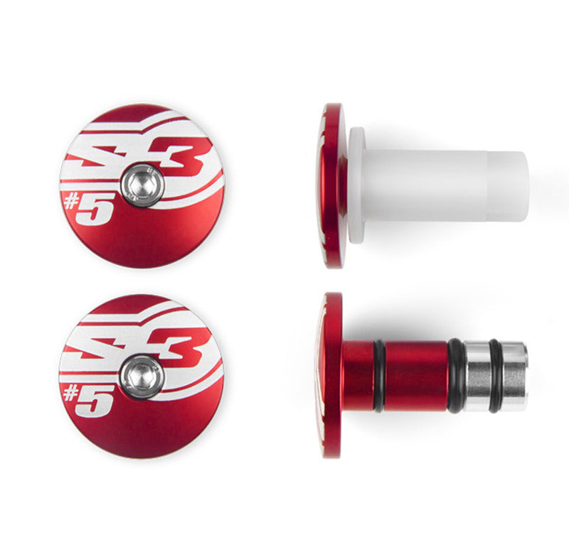 S3 Parts End 5 Bar Ends Ø14mm Red