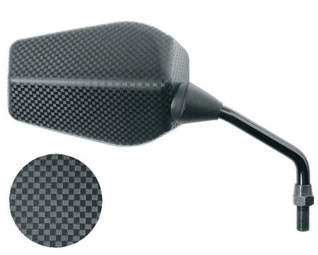 VICMA F1 Rectangular Right Mirror Universal M10/125 - Carbon (1pc)