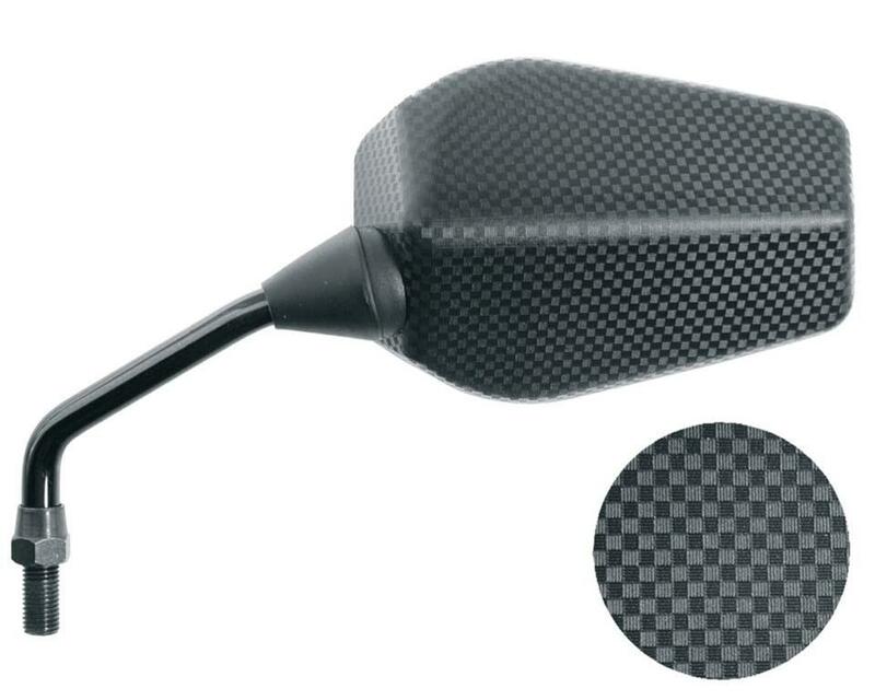 VICMA F1 Rectangular Left Mirror Universal M10/125 - Carbon (1pc)