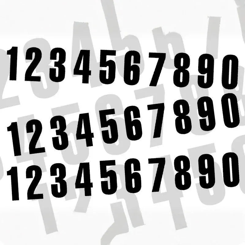BLACKBIRD Race Number 7 13x7cm Black