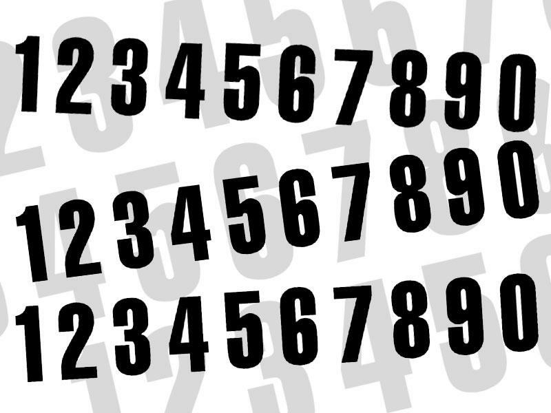 BLACKBIRD Race Number 7 16x7,5cm Black