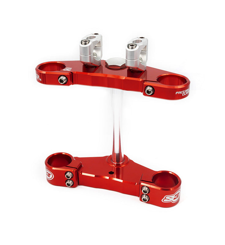 S3 Parts Triple Clamp Ø39mm Red Gas Gas Pro Tech Fork