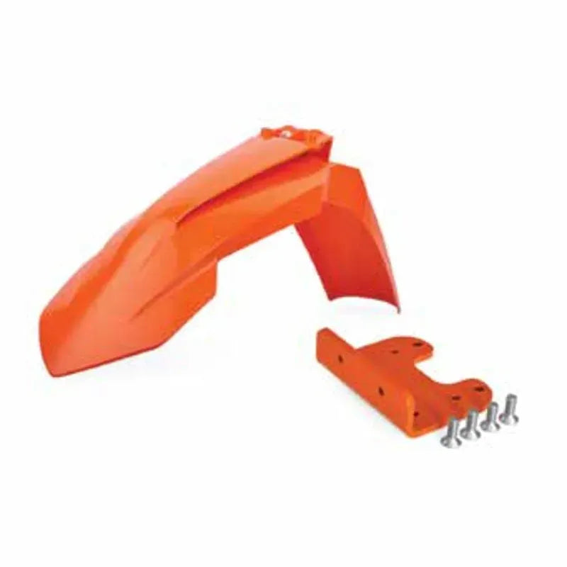 POLISPORT Front Fender Restyled Orange with adapter KTM