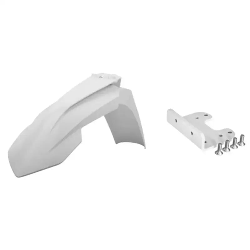 POLISPORT Front Fender Restyled White with adapter KTM