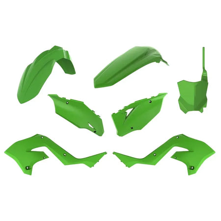 POLISPORT Restyle Plastic Kit Green Kawasaki KX125/250