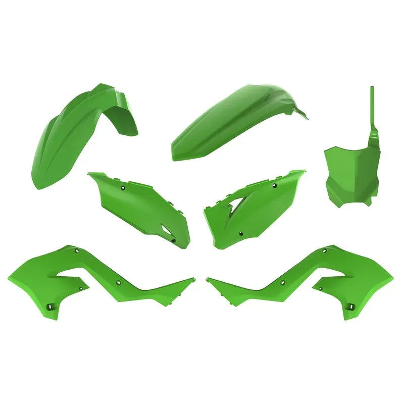 POLISPORT Restyle Plastic Kit Green Kawasaki KX125/250