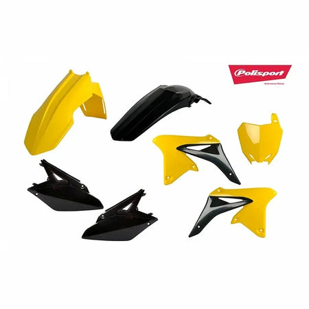 POLISPORT Plastics Kit Yellow/Black Suzuki RM-Z250