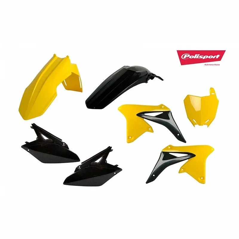 POLISPORT Plastics Kit Yellow/Black Suzuki RM-Z250