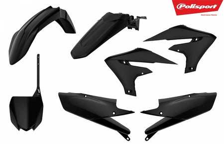 POLISPORT Plastic Kit Black Yamaha YZ450F