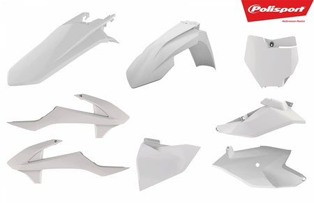 POLISPORT Plastic Kit White KTM SX85