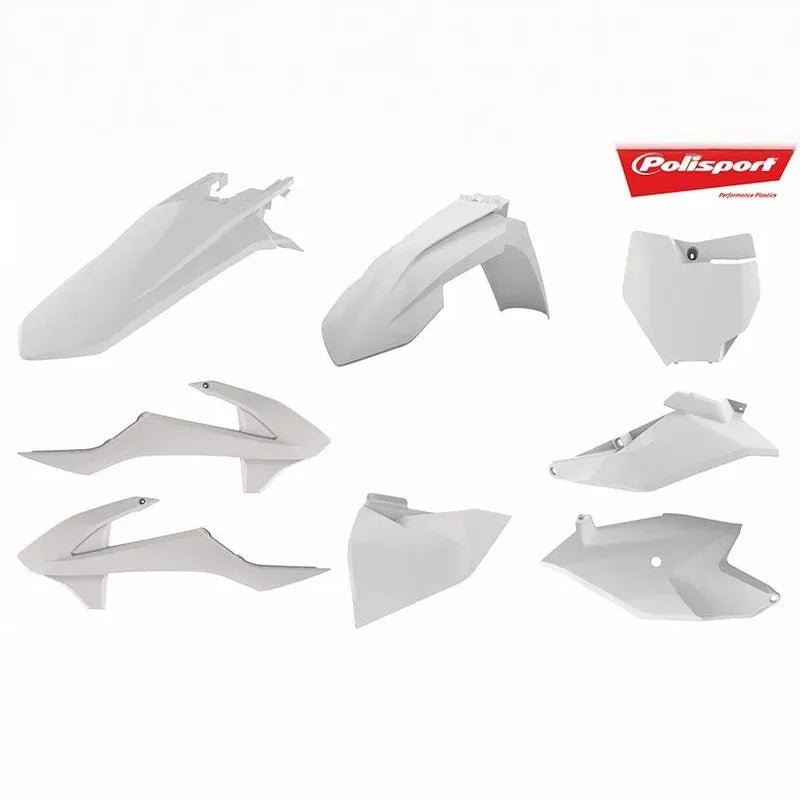 POLISPORT Plastic Kit White KTM SX85