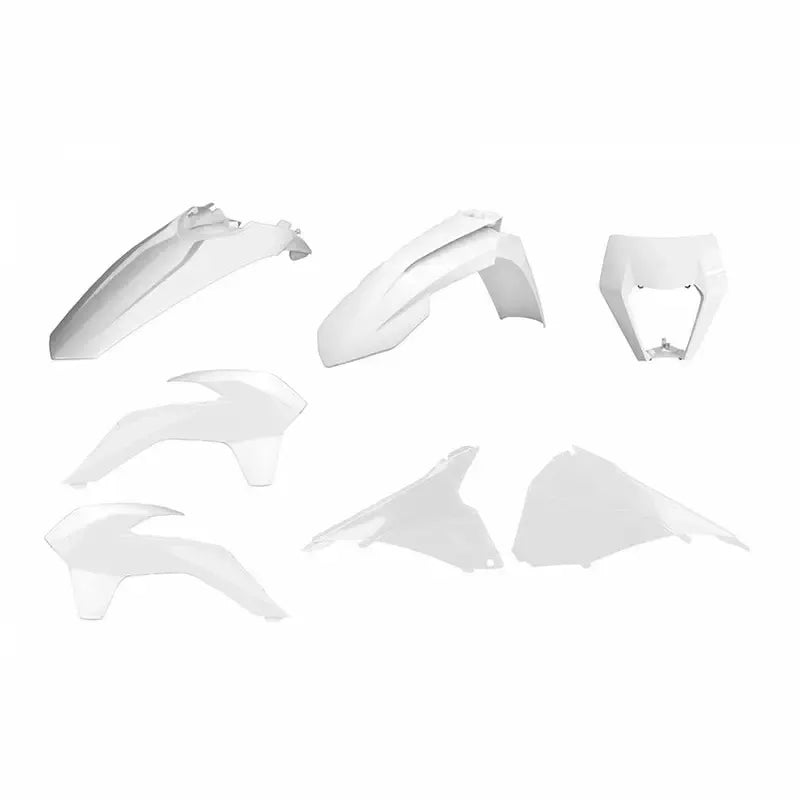 POLISPORT Enduro Restyle Plastic Kit White KTM EXC/EXC-F