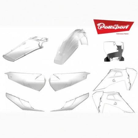 POLISPORT Plastics Kit Clear Husqvarna