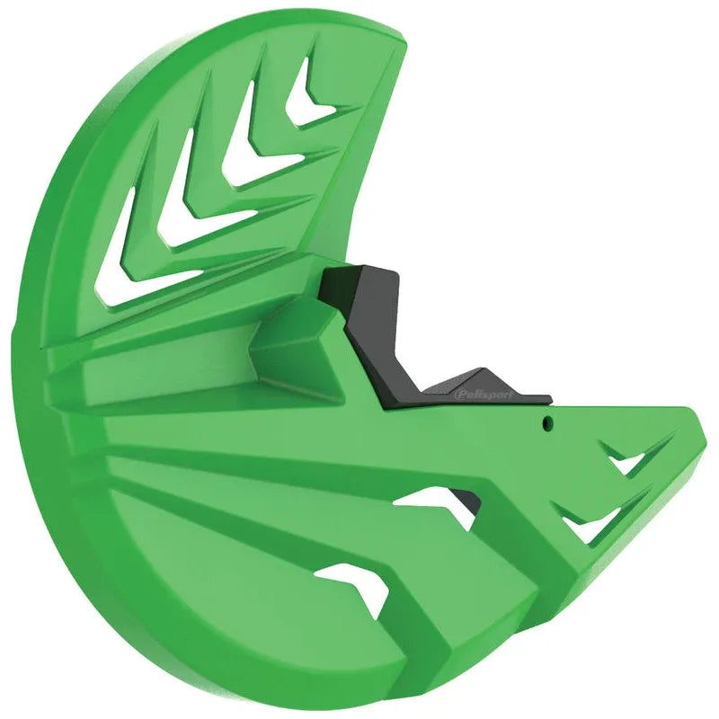 POLISPORT Front Disc Protector Green Kawasaki KX450F/250F