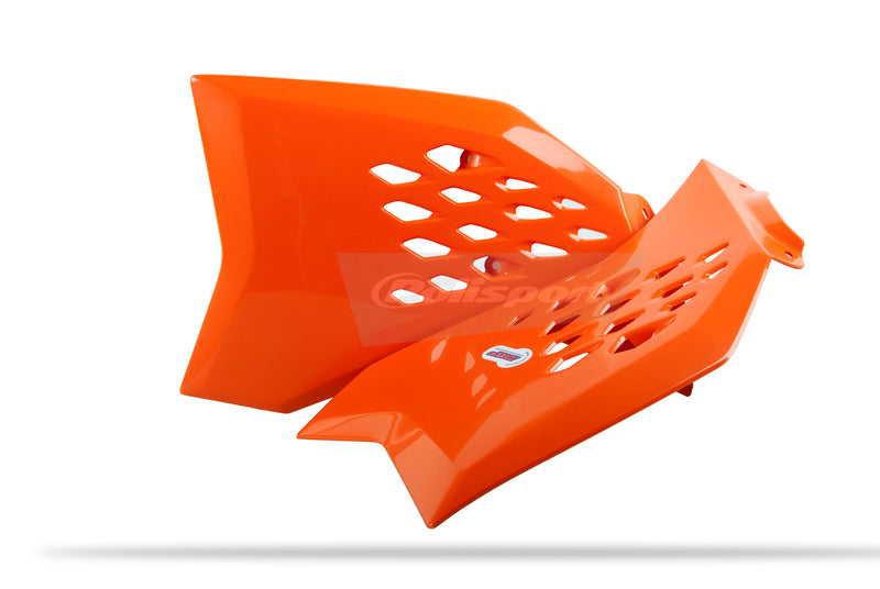 POLISPORT Radiator Covers OEM Color (11-15) Orange KTM SX65