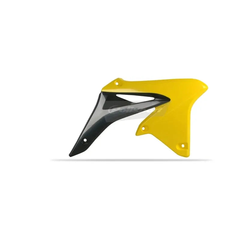 POLISPORT Radiator Covers Black/Yellow Suzuki RM-Z250