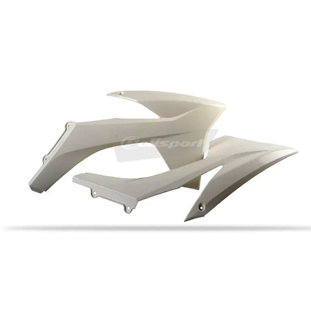 POLISPORT Radiator Covers White KTM