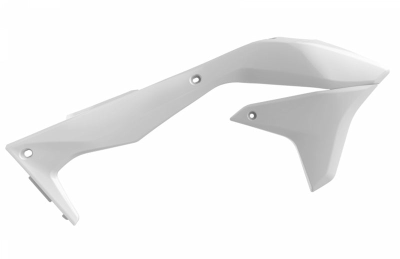 Polisport Radiator Covers White Kawasaki KX450F