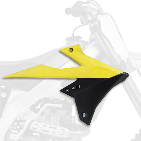 POLISPORT Radiator Covers OEM Color (2018) Yellow/Suzuki RM-Z450