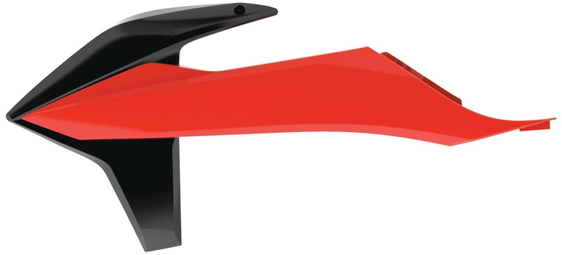 Polisport Radiator Covers Black/Neon Orange KTM SX/SX-F