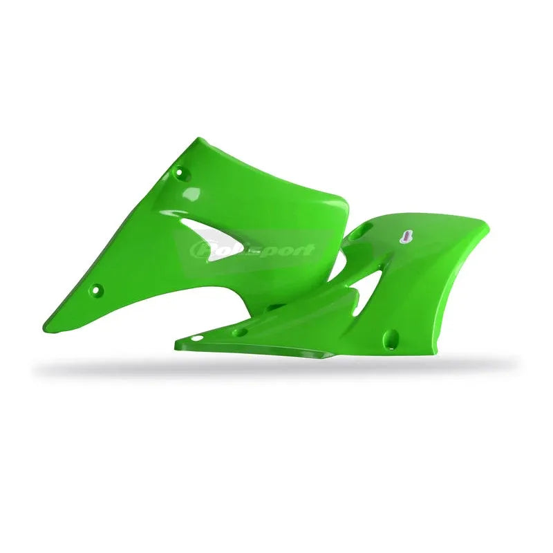 POLISPORT Radiator Covers Green Kawasaki KX125/KX250