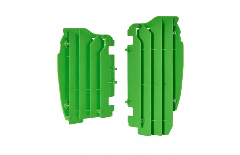 Polisport Radiator Louvers Green Kawasaki KX450F