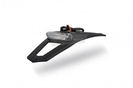 Polisport black rear fender extension with LED light