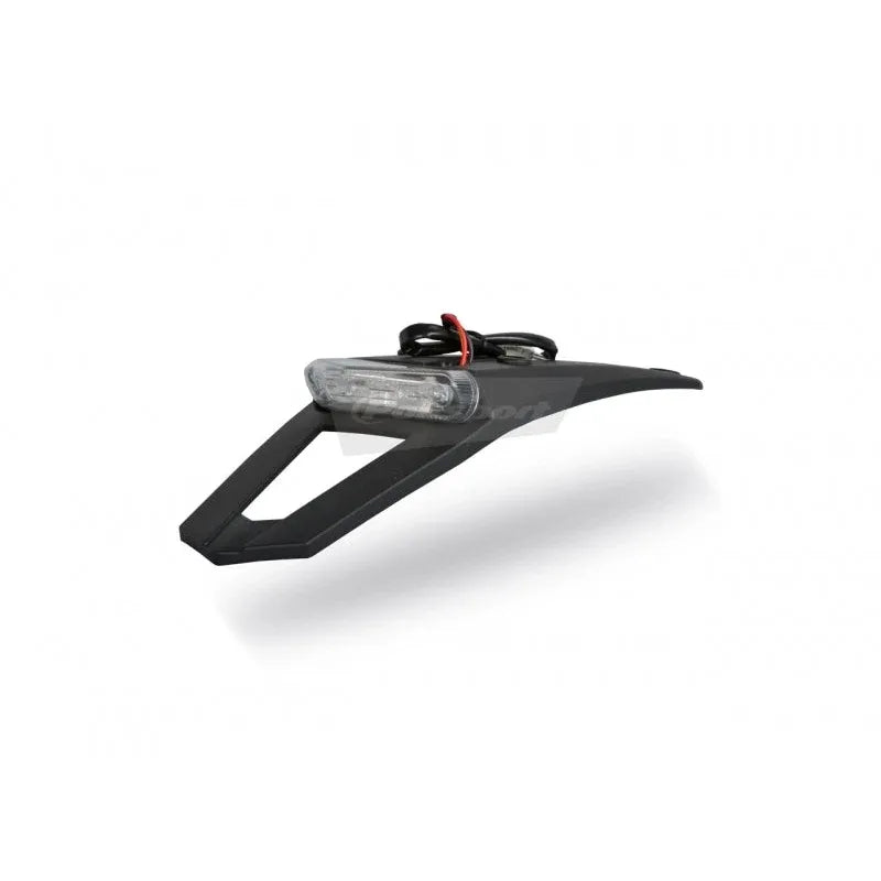 Polisport black rear fender extension with LED light