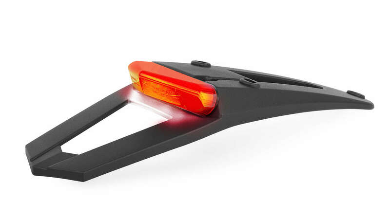 Polisport RSP LED 3.0 Tail Light Black w/ Light & License Plate Light