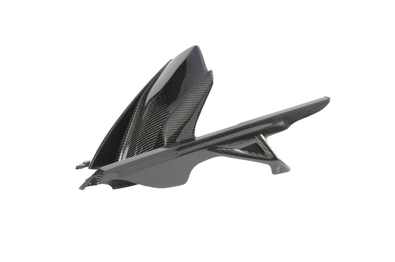 LighTech Rear Mudguard Glossy Carbon with Chain Cover