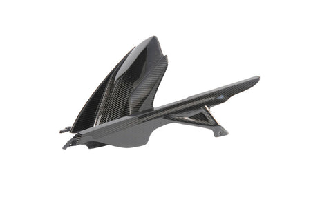 LighTech Rear Mudguard Glossy Carbon with Chain Cover