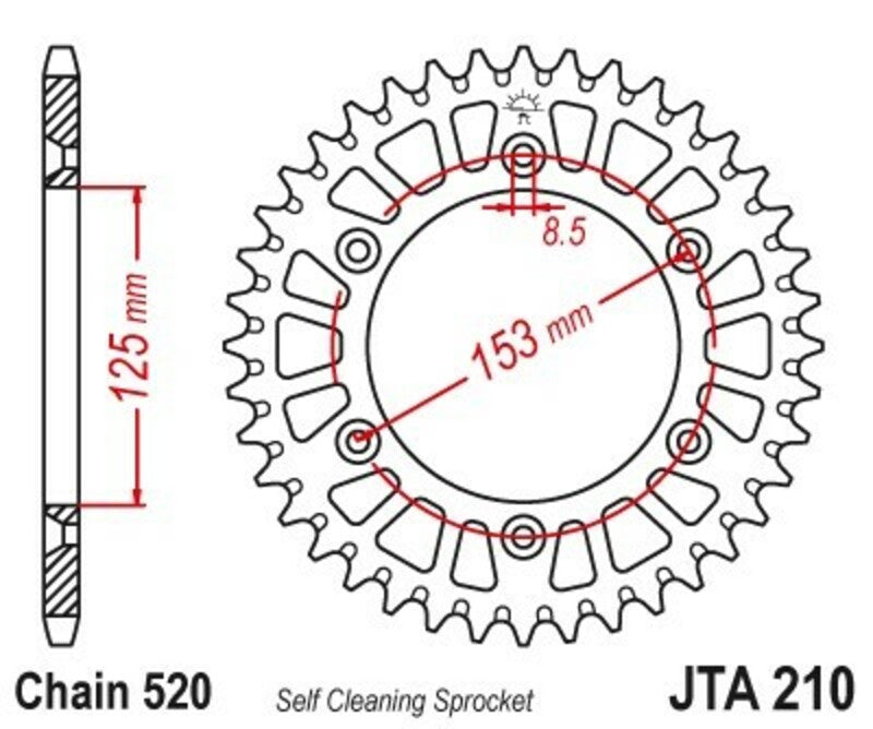 JT Rear Sprocket JTA210