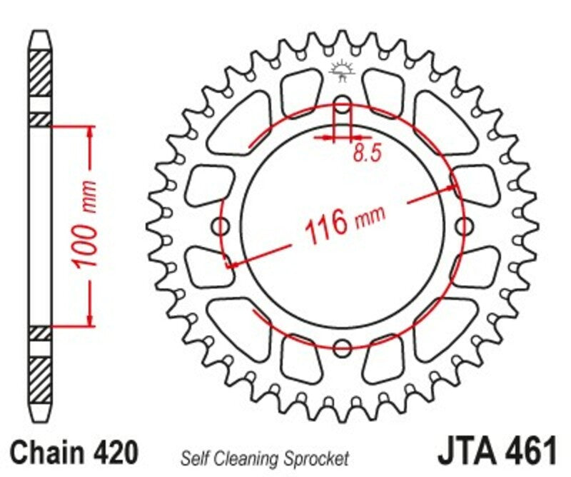 JT Rear Sprocket JTA461