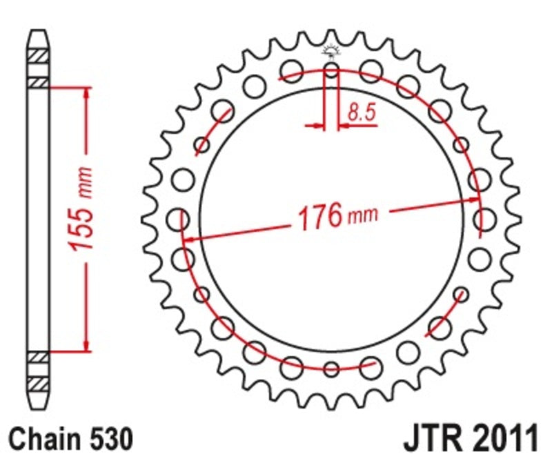 JT Rear Sprocket JTR2011