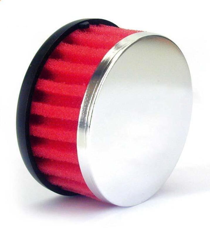 V PARTS Luchtfilter Foam recht rood Ø28mm - PW3