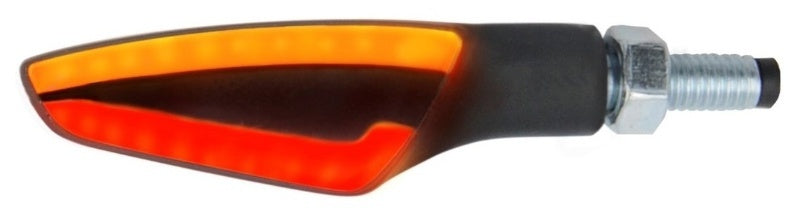 LighTech MonsterEye3 LED 3in1 Indicator Taillight Combination Body Black / Lens Orange-Red (Pair), Rear