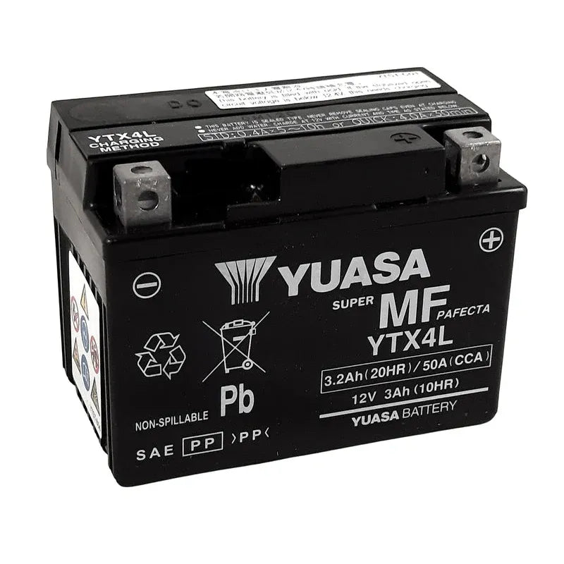 YUASA W/C Battery Maintenance Free Factory Activated - YTX4L FA