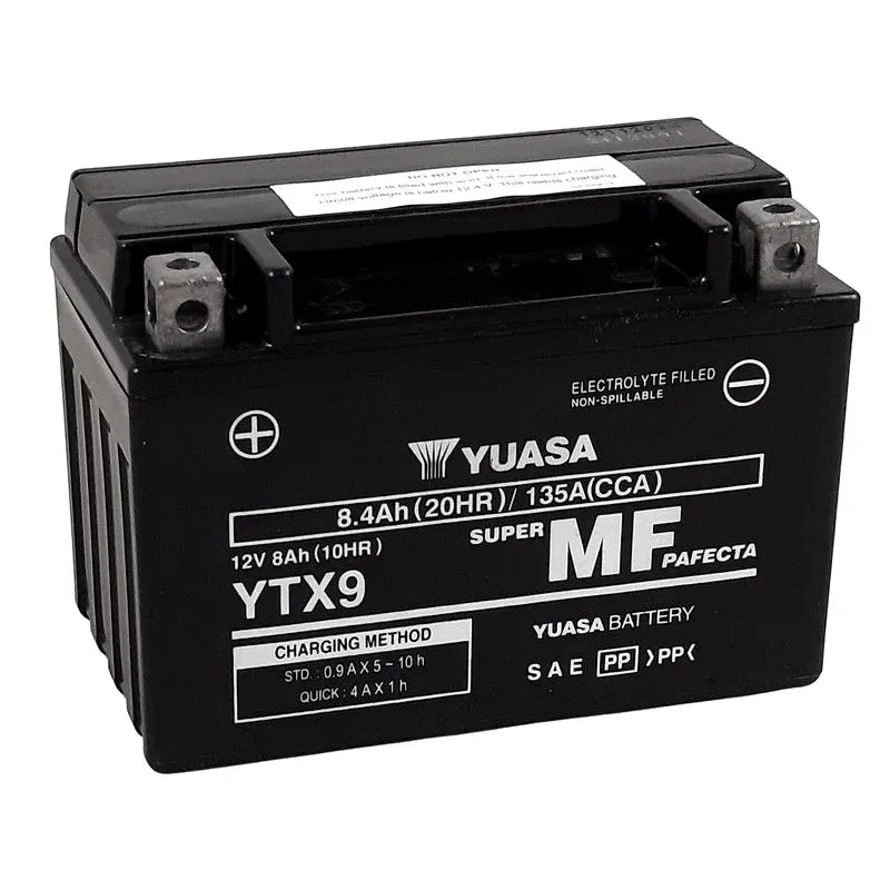 YUASA W/C Battery Maintenance Free Factory Activated - YTX9 FA