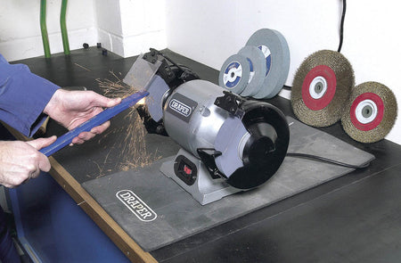 DRAPR 150MM HEAVY DUT BENCH GRINDER 370W
