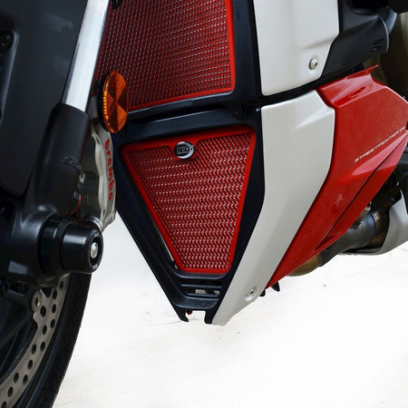 R&G OIL COOLER GUARD, RED