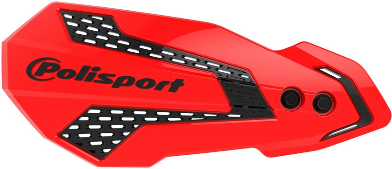 Polisport MX Flow Handguards Red / Black - Honda CRF450R / RX