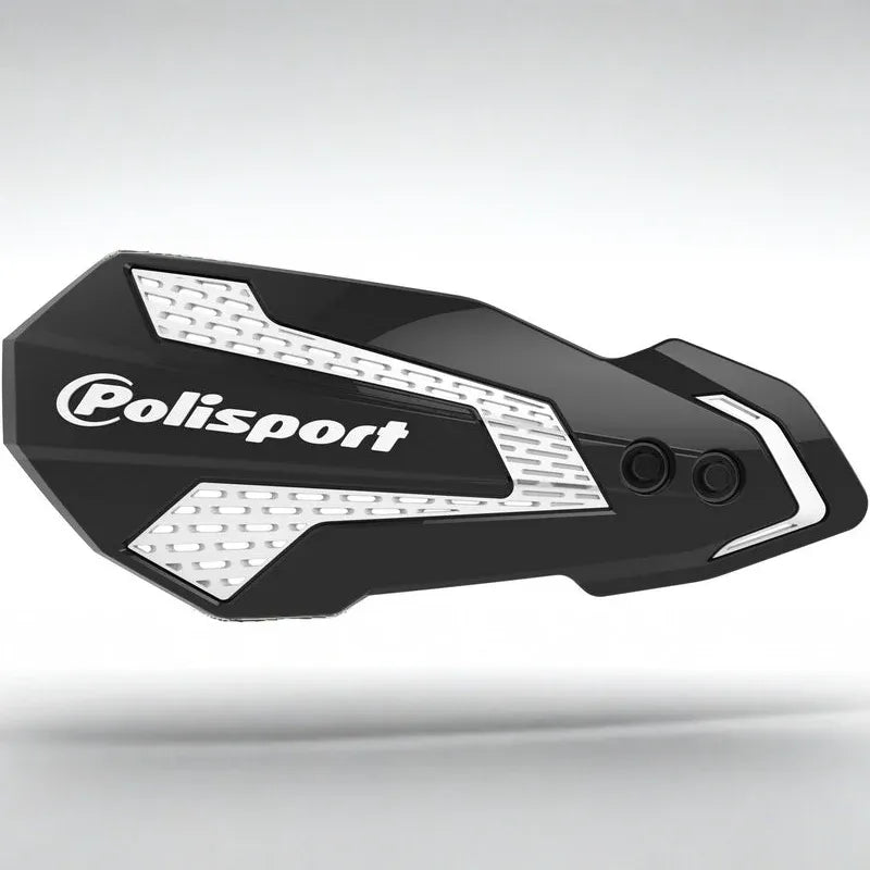 POLISPORT MX Flow Handguards Black / White - Honda CRF450R / RX