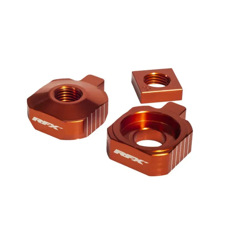 RFX Pro Rear Axle Adjuster Blocks - Orange | Femon Parts