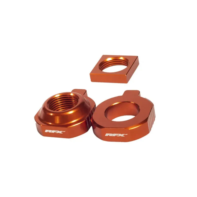 RFX PRO 2 REAR AXLE ADJUSTER BLOCKS, ORG | Femon Parts
